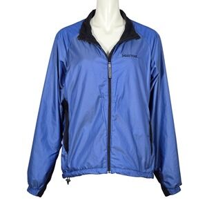 Marmot Women's Full Zip Mesh Ventilated Lined Softshell Jacket Blue XL